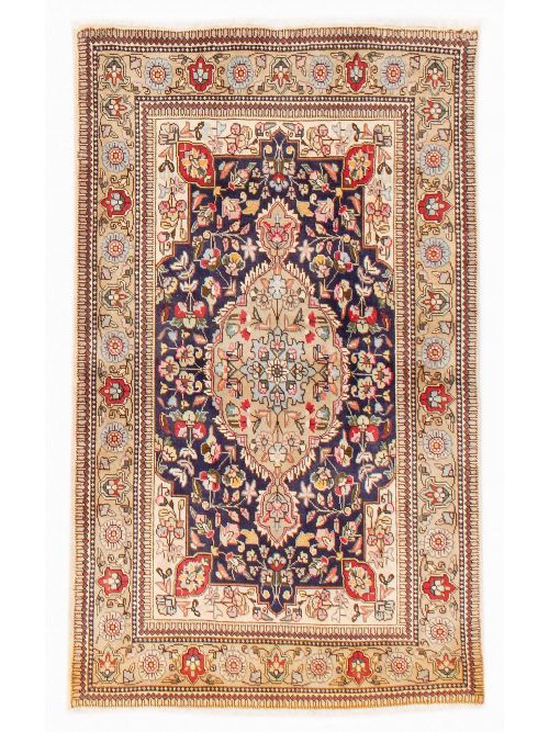 Persian Tabriz Tabatabai 3'4" x 5'1" Hand-knotted Wool Rug 