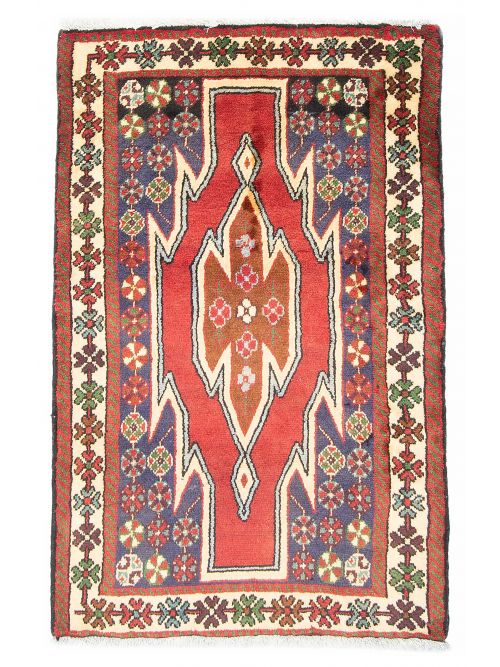 Persian Hamadan 2'8" x 4'0" Hand-knotted Wool Rug 