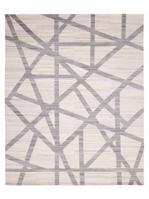 Indian Alma 12'0" x 15'1" Hand-knotted Wool Rug 