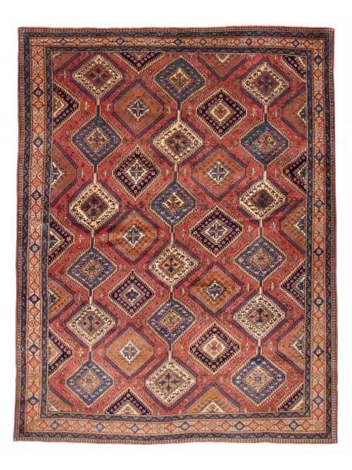 Persian Yalameh 8'11" x 10'10" Hand-knotted Wool Rug 