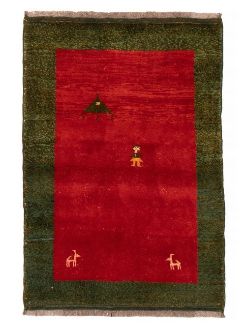 Persian Kashkuli Gabbeh 3'11" x 5'5" Hand-knotted Wool Rug 