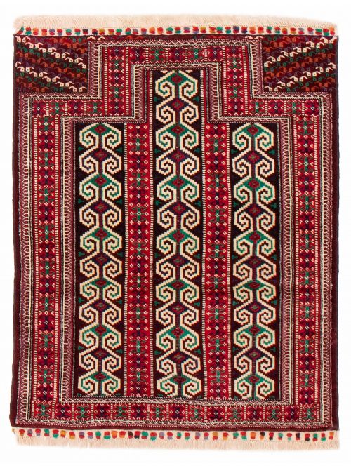 Persian Turkoman 3'3" x 4'0" Hand-knotted Wool Rug 