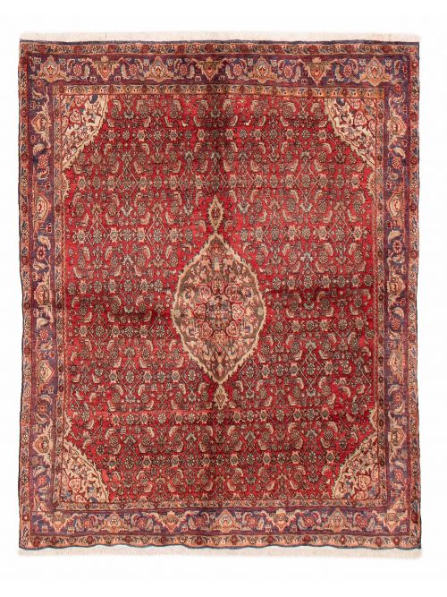 Persian Bijar 4'7" x 5'11" Hand-knotted Wool Rug 