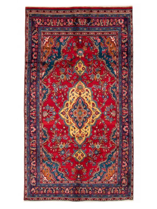 Persian Zanjan 4'11" x 9'2" Hand-knotted Wool Rug 