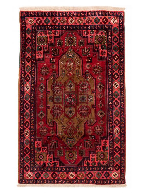 Persian Zanjan 5'4" x 8'6" Hand-knotted Wool Rug 