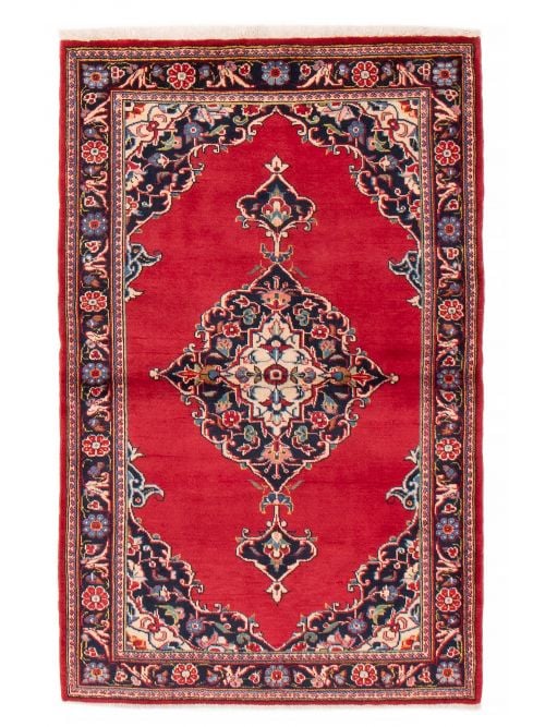 Persian Kashan 3'5" x 5'3" Hand-knotted Wool Rug 