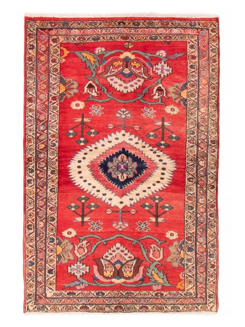Persian Lilihan 4'2" x 6'4" Hand-knotted Wool Rug 