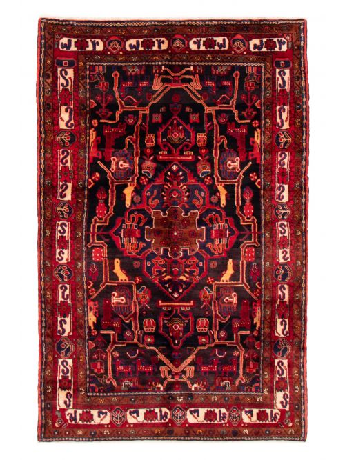 Persian Nahavand 4'11" x 8'0" Hand-knotted Wool Rug 