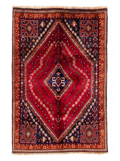Persian Shiraz Qashqai 5'1" x 8'0" Hand-knotted Wool Rug 