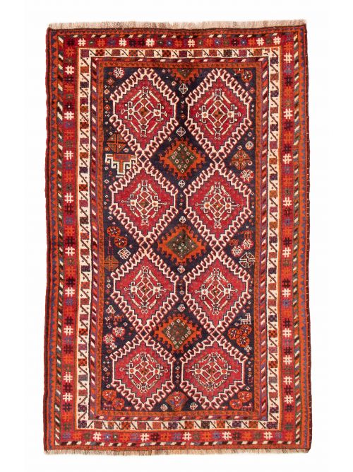 Persian Shiraz Qashqai 4'11" x 7'10" Hand-knotted Wool Rug 