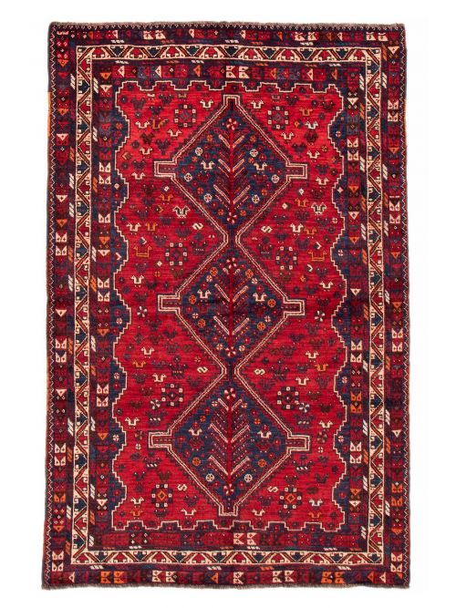 Persian Shiraz Qashqai 5'3" x 8'4" Hand-knotted Wool Rug 