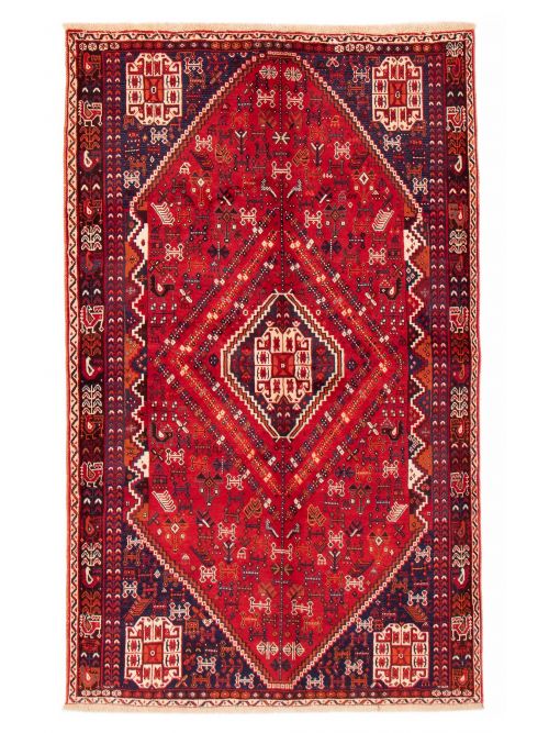 Persian Shiraz Qashqai 5'3" x 8'5" Hand-knotted Wool Rug 