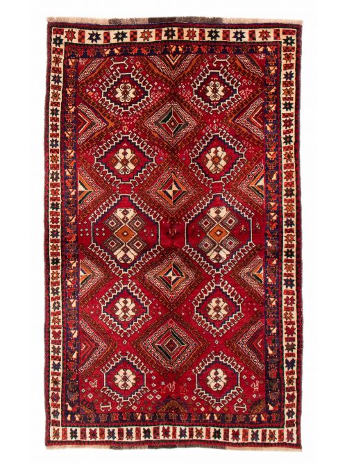 Persian Shiraz Qashqai 4'9" x 7'9" Hand-knotted Wool Rug 