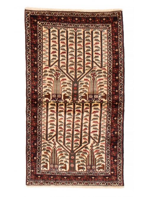 Afghan Royal Baluch 2'9" x 5'2" Hand-knotted Wool Rug 