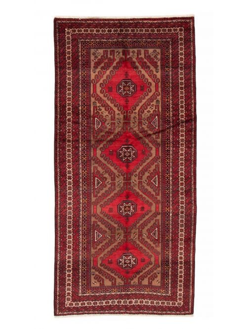 Afghan Royal Baluch 4'4" x 9'1" Hand-knotted Wool Rug 