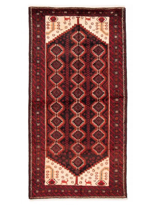 Afghan Royal Baluch 3'11" x 7'11" Hand-knotted Wool Rug 