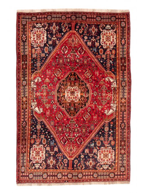 Persian Shiraz Qashqai 5'6" x 8'2" Hand-knotted Wool Rug 