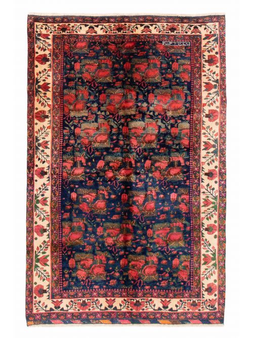 Persian Afshar 5'1" x 7'10" Hand-knotted Wool Rug 
