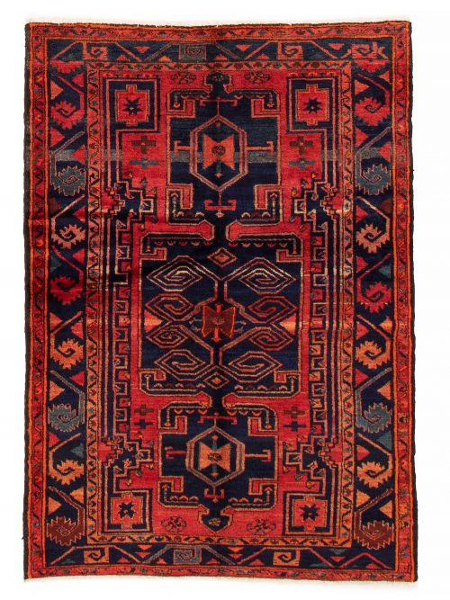 Persian Zanjan 4'5" x 6'7" Hand-knotted Wool Rug 