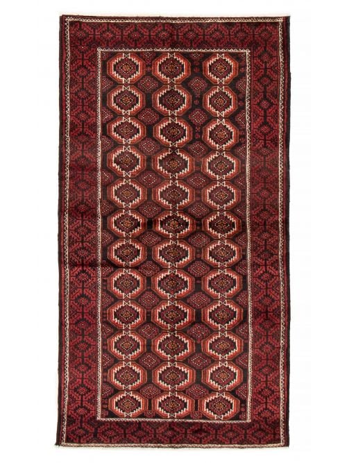 Afghan Royal Baluch 4'3" x 8'2" Hand-knotted Wool Rug 