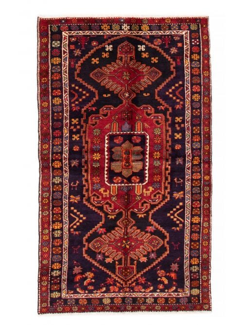Persian Zanjan 4'9" x 8'2" Hand-knotted Wool Rug 