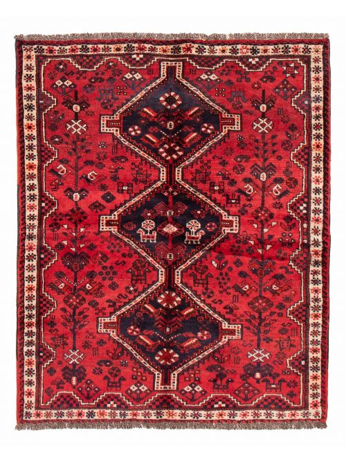 Persian Shiraz Qashqai 5'6" x 6'8" Hand-knotted Wool Rug 