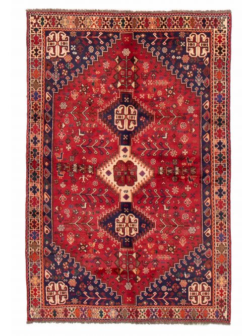 Persian Shiraz Qashqai 5'2" x 7'10" Hand-knotted Wool Rug 