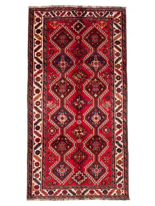 Persian Shiraz Qashqai 5'2" x 9'10" Hand-knotted Wool Rug 