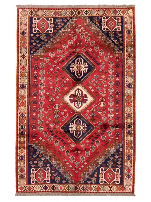Persian Shiraz Qashqai 5'5" x 8'0" Hand-knotted Wool Rug 
