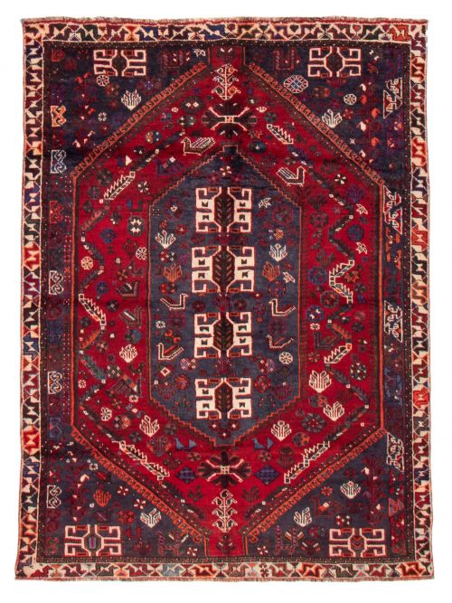 Persian Shiraz Qashqai 5'7" x 7'3" Hand-knotted Wool Rug 