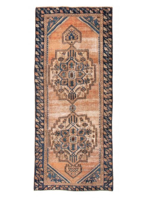 Persian Style 4'6" x 9'10" Hand-knotted Wool Rug 