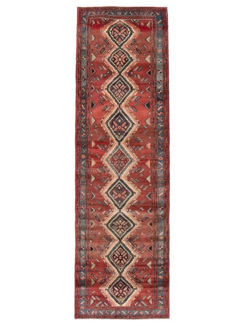 Persian Style 3'5" x 10'5" Hand-knotted Wool Rug 