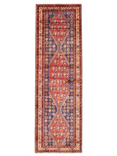 Persian Style 3'6" x 10'5" Hand-knotted Wool Rug 