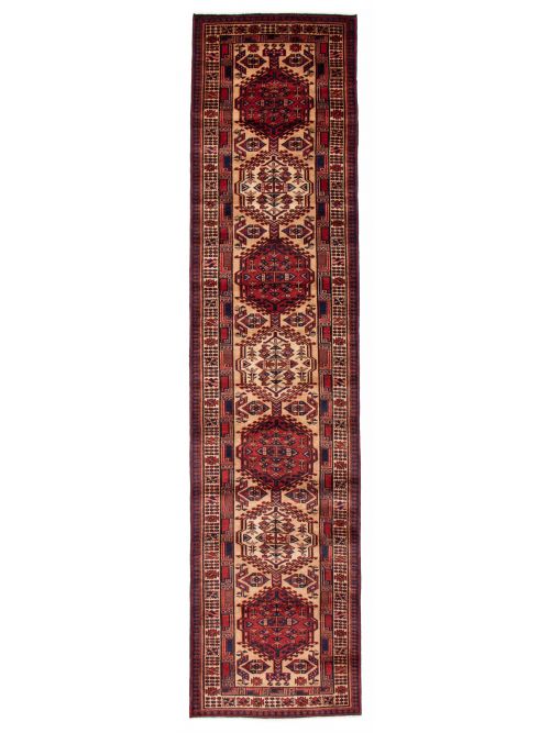 Persian Style 3'5" x 14'3" Hand-knotted Wool Rug 