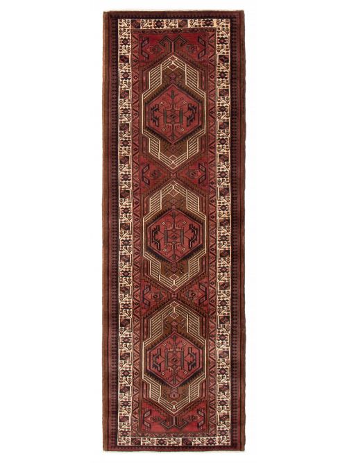 Persian Style 3'7" x 10'8" Hand-knotted Wool Rug 