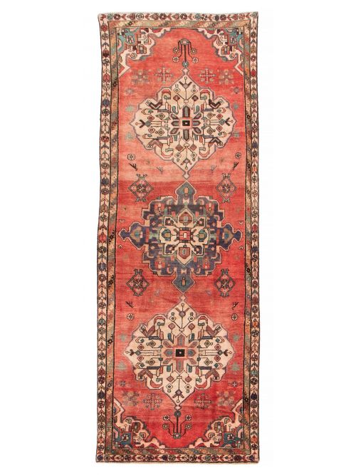 Persian Style 3'6" x 9'5" Hand-knotted Wool Rug 