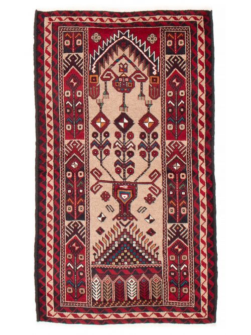 Afghan Royal Baluch 3'3" x 5'11" Hand-knotted Wool Rug 