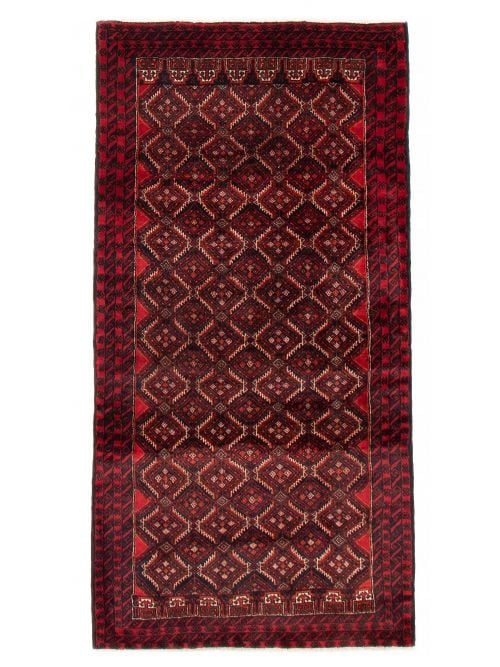 Afghan Royal Baluch 4'1" x 7'9" Hand-knotted Wool Rug 