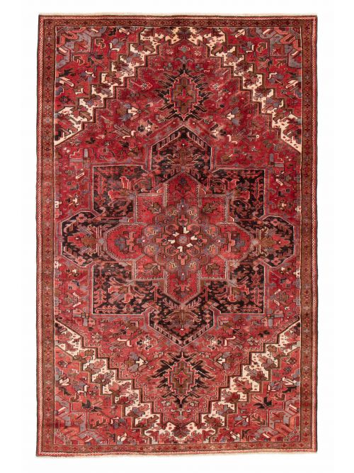Persian Heriz 7'0" x 10'10" Hand-knotted Wool Rug 