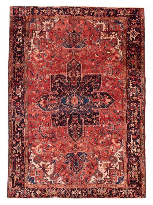 Persian Style 8'0" x 10'8" Hand-knotted Wool Rug 