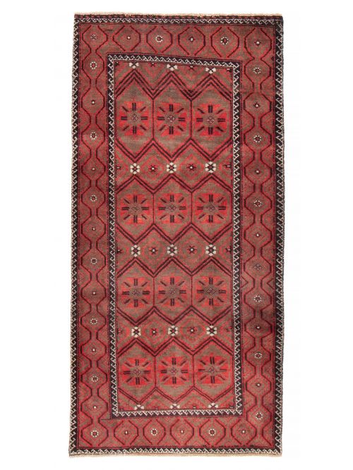 Persian Style 4'1" x 8'2" Hand-knotted Wool Rug 