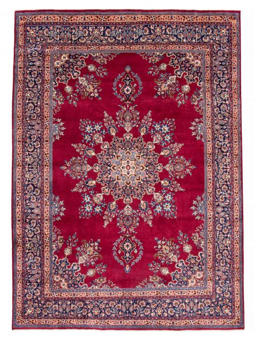 Persian Mashad 9'9" x 12'7" Hand-knotted Wool Rug 