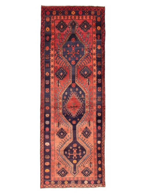 Persian Style 4'4" x 11'1" Hand-knotted Wool Rug 