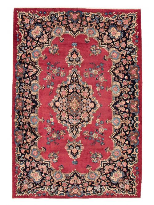 Persian Mashad 6'9" x 9'10" Hand-knotted Wool Rug 