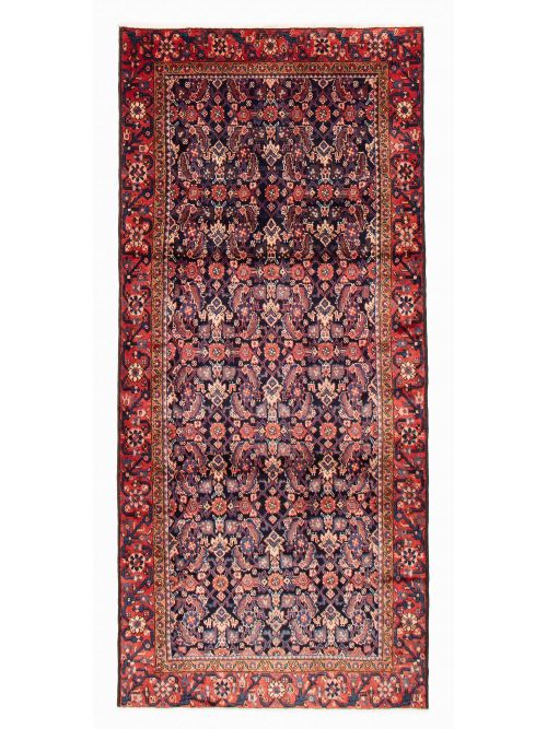 Persian Hamadan 3'11" x 8'10" Hand-knotted Wool Rug 