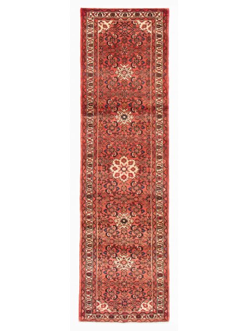 Persian Hosseinabad 2'8" x 9'6" Hand-knotted Wool Rug 