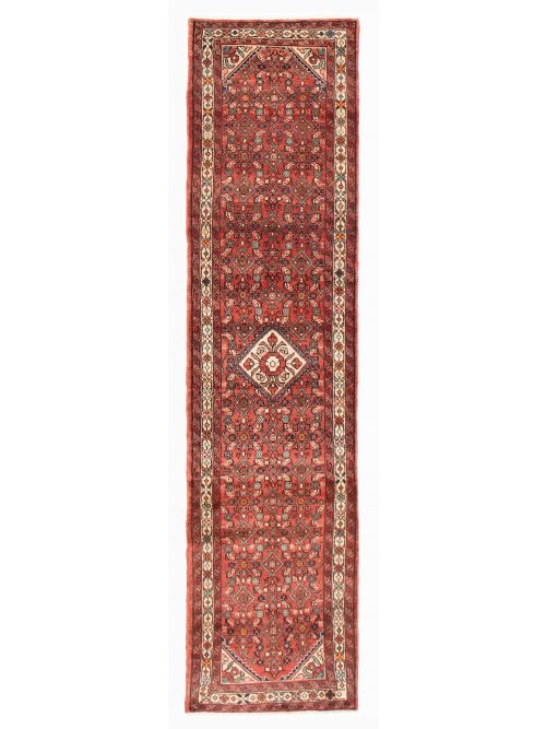 Persian Hosseinabad 2'7" x 9'9" Hand-knotted Wool Rug 
