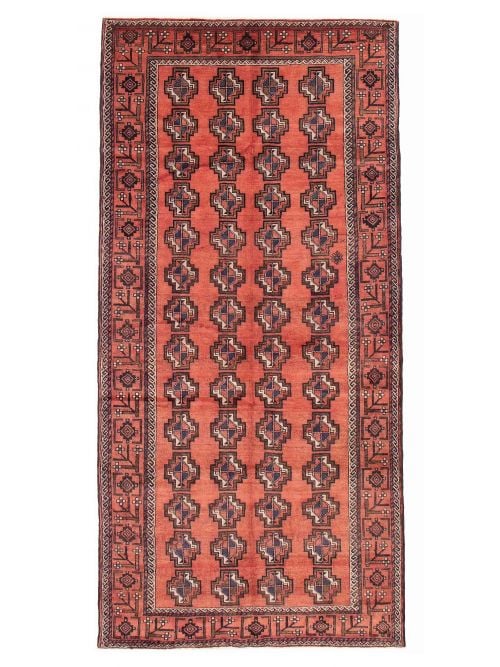 Afghan Royal Baluch 5'1" x 10'4" Hand-knotted Wool Rug 