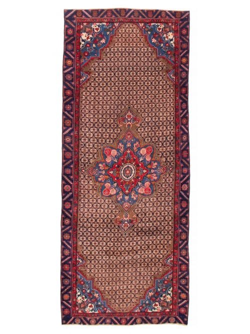 Persian Revival 4'7" x 10'2" Hand-knotted Wool Rug 