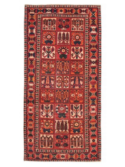 Persian Revival 5'1" x 9'9" Hand-knotted Wool Rug 